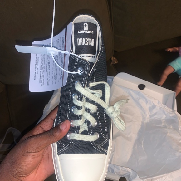 Rick Owens x Converse (official colab) drkstar in black size 8.5 - Picture 6 of 6